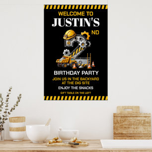Poster Fête d'anniversaire de construction 2 ans