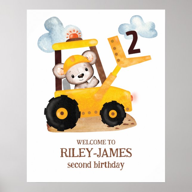 Poster Fête d'anniversaire de la construction (Devant)