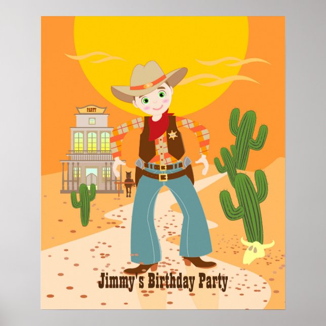 Poster Fête d'anniversaire pour enfant (Devant)