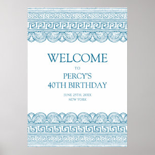 Poster Fête d'anniversaire sur mesure dans l'esprit de l'