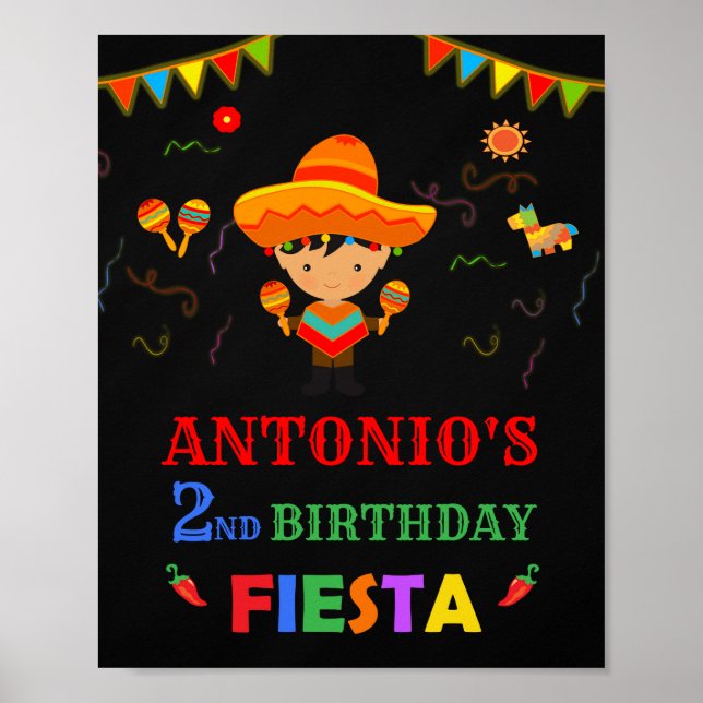 Poster Fête de bienvenue signe Première fête mexicaine ga (Devant)