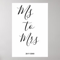 Fête de douche de mariée de Mlle à Mme