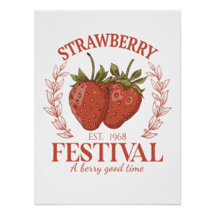 Poster Fête de la Fraise