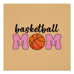 Poster Fête de la mère mère du basket-ball