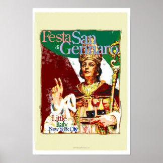 Poster Fête de l'affiche de San Gennaro