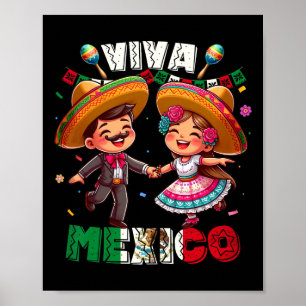 Poster Fête De L'Indépendance Mexicaine Viva Mexique S Ga