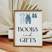 Fête de naissance en jean bleu denim Livres et Cad