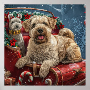 Poster Fête de Noël des chiens errants