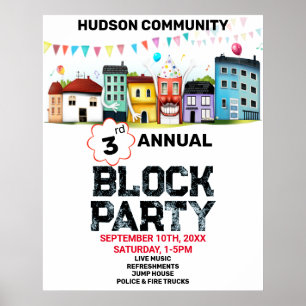 Poster Fête de quartier