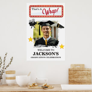 Poster Fête de Remise de Diplôme pour un Cinéphile