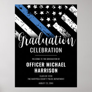 Poster Fête de remise des diplômes de la police de la lig