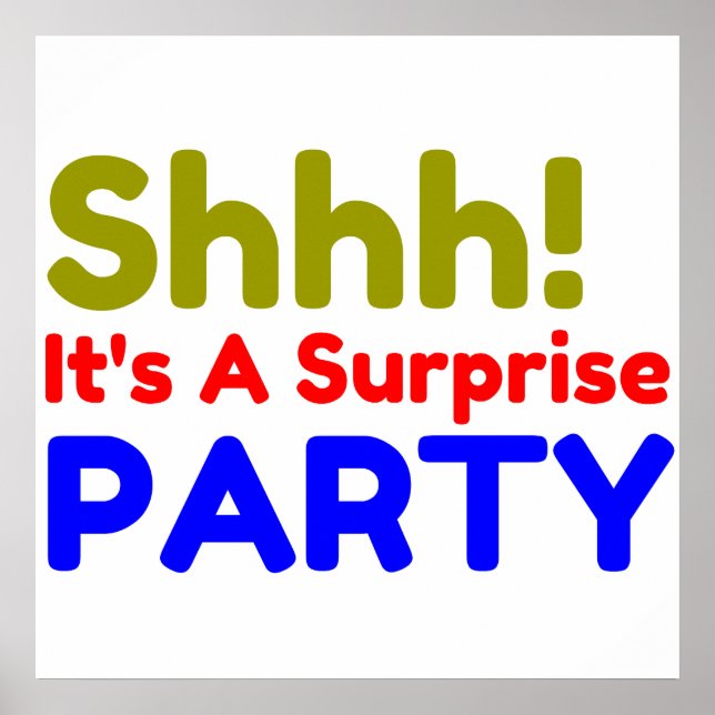 POSTER FÊTE DE SURPRISE (Devant)