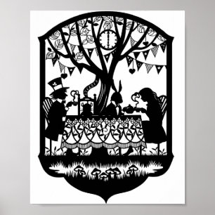 Poster Fête de thé Mad Hatters