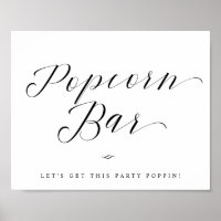 Fête des mariées chic ou signe Mariage à Popcorn B