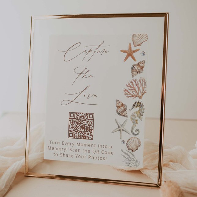 Poster Fête des mariées Côtière Capturer L'Amour (Créateur téléchargé)