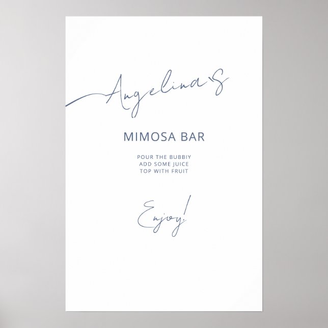 Poster Fête des mariées d'affiche dans un style élégant. (Devant)