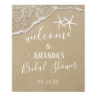 Fête des mariées de mariage Starfish Beach Welcome