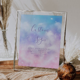 Poster Fête des mariées de nuage Dreamy - Panneau personn