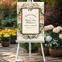Fête des mariées de thé Fleur Jaune Française Élég