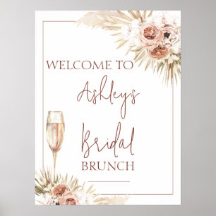 Poster Fête des mariées en verre fleuri de Bohême