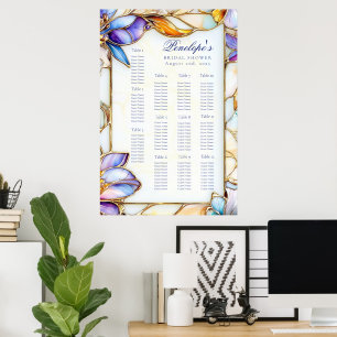 Poster Fête des mariées en verre tendu