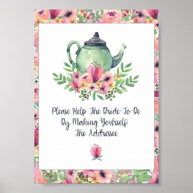 Poster Fête des mariées Faites de vous-même le signe du d (Devant)