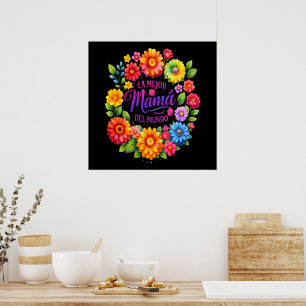 Poster Fête des Mères La Meilleure Maman du Monde