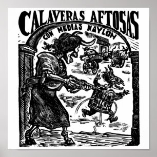 Poster Fête des Morts, Mexique. Vers 1947.