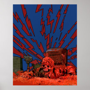 Poster Fête des pères Creepshow Zombie