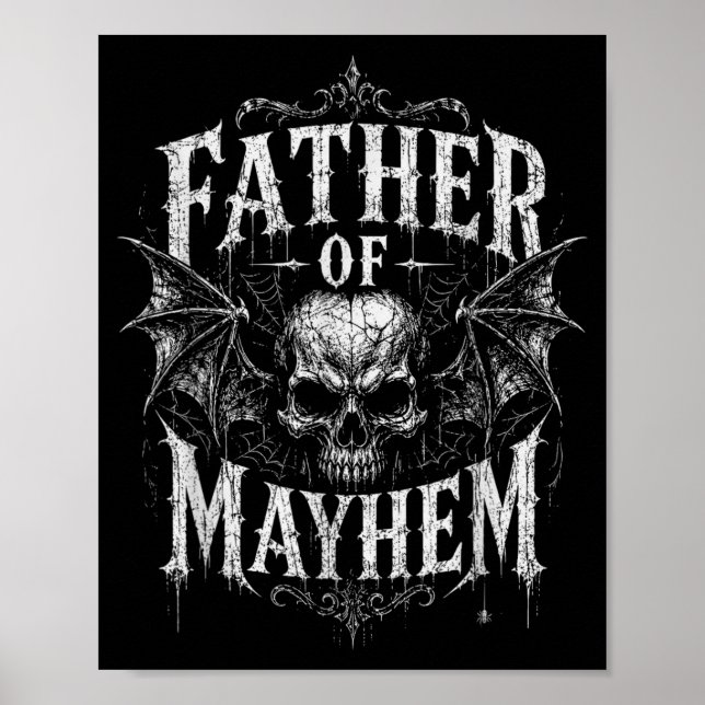 Poster Fête des Pères Père de chaos Drôle de papa (Devant)