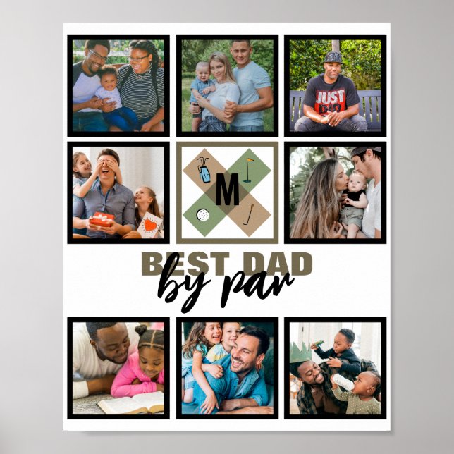 Poster Fête des pères Personnalisée Meilleur Papa Par Par (Devant)