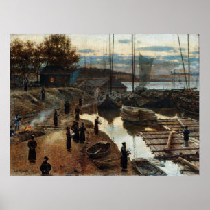 Poster Fête des trompettes d'Aleksander Gierymski   polon