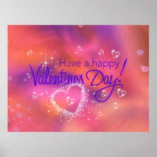 Poster fête des valentines