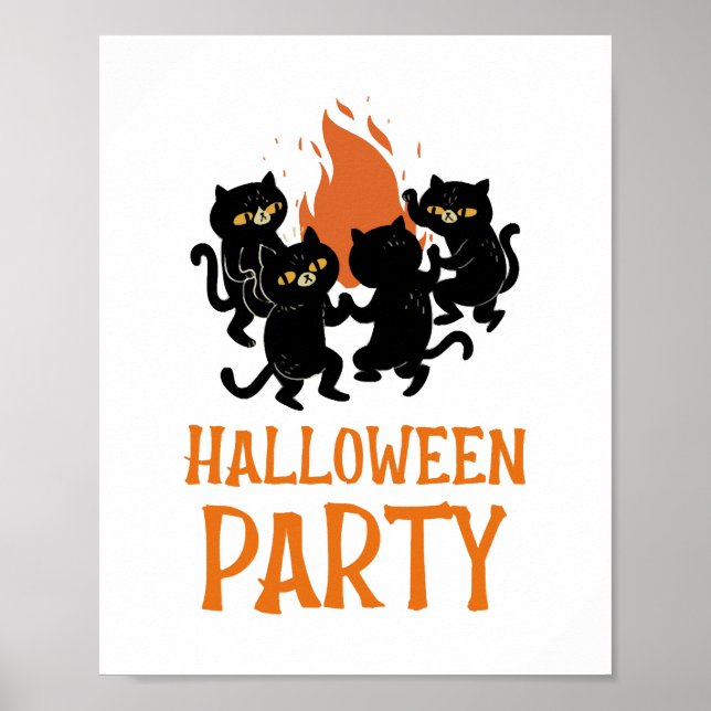 Poster Fête d'Halloween (Devant)