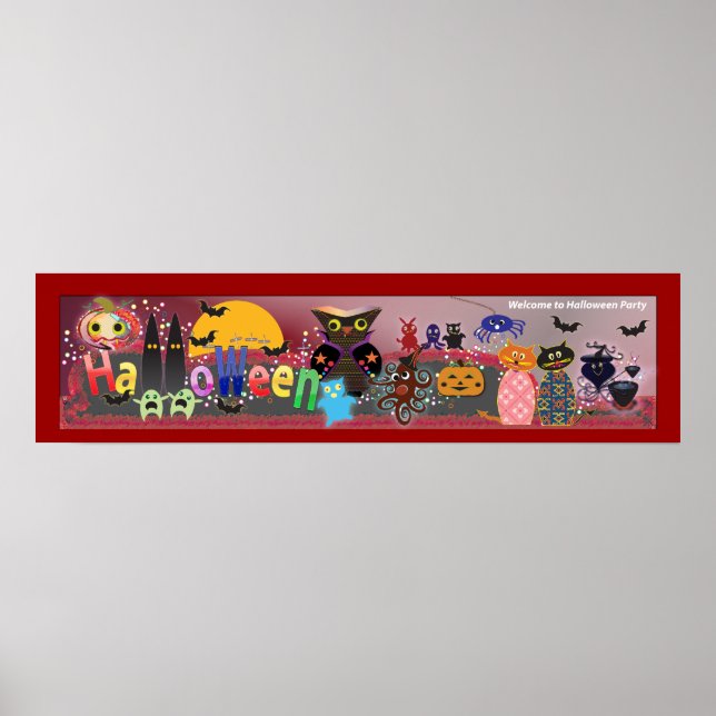 Poster Fête d'Halloween (Devant)