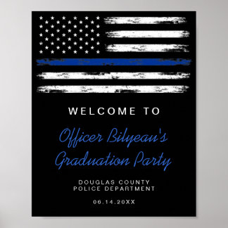Poster Fête d'obtention du diplôme de la Police de la Lig