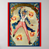 Fête du 4 juillet - Oncle Sam,
