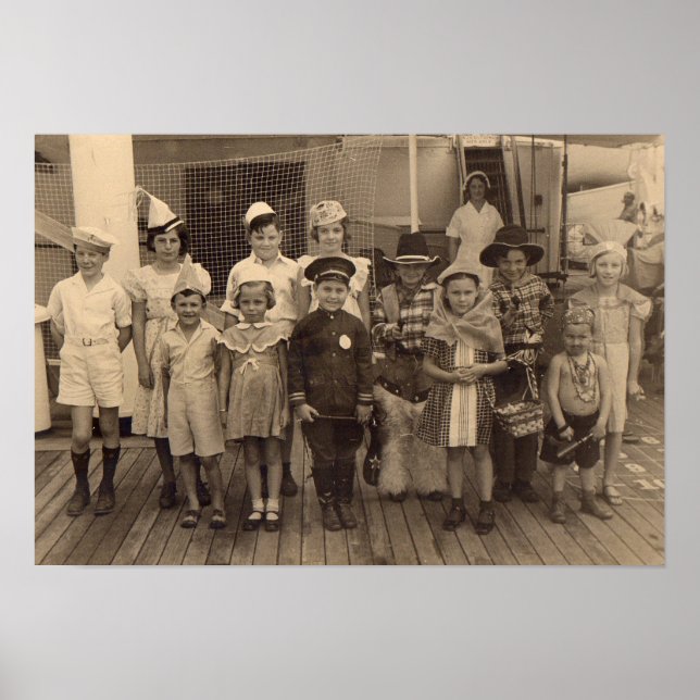 Poster Fête du costume de bateau pour enfants 1935 (Devant)
