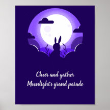 Fête du milieu de l'automne des lapins de lune vio