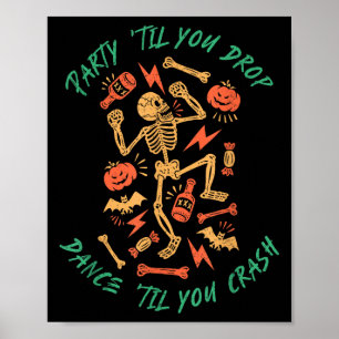 Poster Fête Jusqu'à ce que vous lâchiez la danse jusqu'à