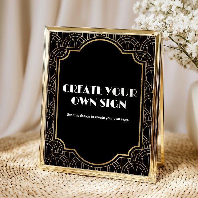Poster Fête personnalisée Gatsby sur le thème des Années  (Créateur téléchargé)