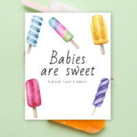 Fête prénatale Popsicle - les bébés sont doux
