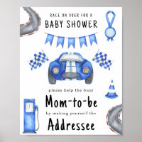 Fête prénatale pour bébé de course Maman à venir d