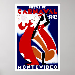 Poster Fêtes de Carnaval ~ Montevideo