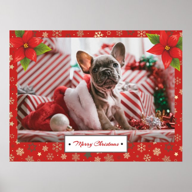 Poster Fêtes de Noël personnalisées Photo (Devant)