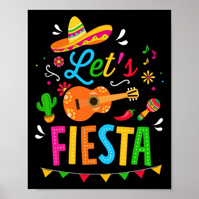 Poster Fêtons la fête du costume de Cinco De Mayo (Devant)