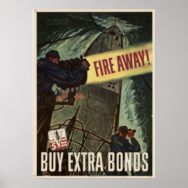 Poster Feu ! Acheter des obligations de guerre supplément (Devant)