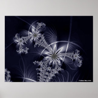 Poster Feu blanc
