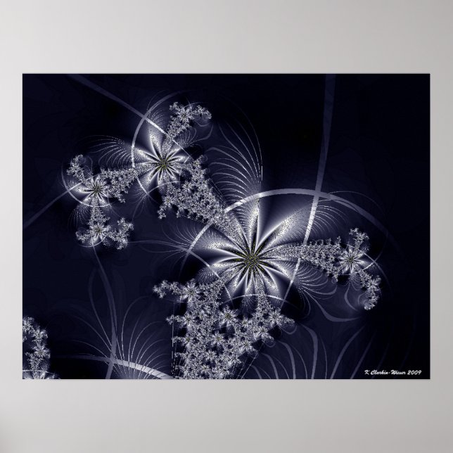Poster Feu blanc (Devant)