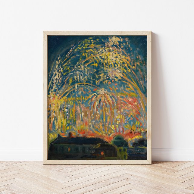 Poster Feu d'artifice à Nice | Nikolai Tarkhov (Créateur téléchargé)